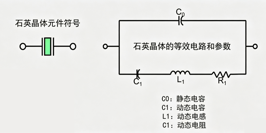 The equivalent series resistance (ESR) of the crystal