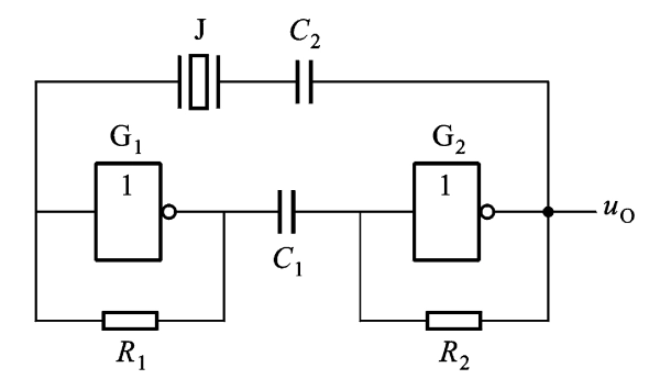石英晶体如何产生一个频率？它在什么电路中可以变成方波输出?