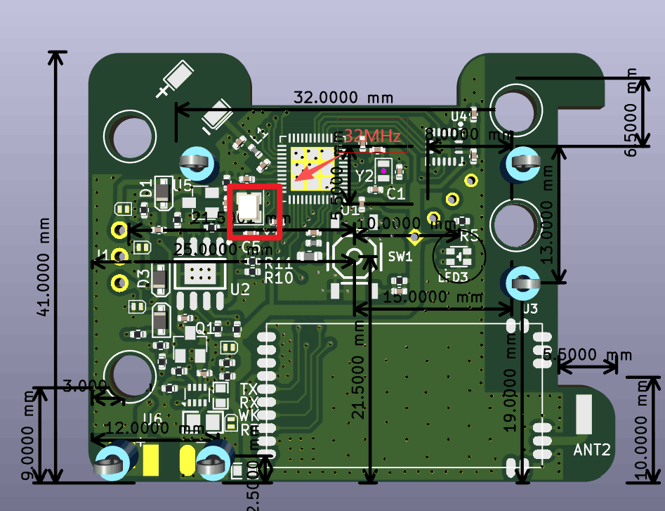 nRF52832射频电路参考32MHz+32.768KHz nRF52832射频电路参考32MHz+32.768KHz