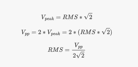 正弦波输出有源晶振功率(峰峰值,功率线性值,dBm)计算方法